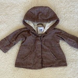 Half Dot Brooklyn Girls Plaid Winter Coat Sz 4